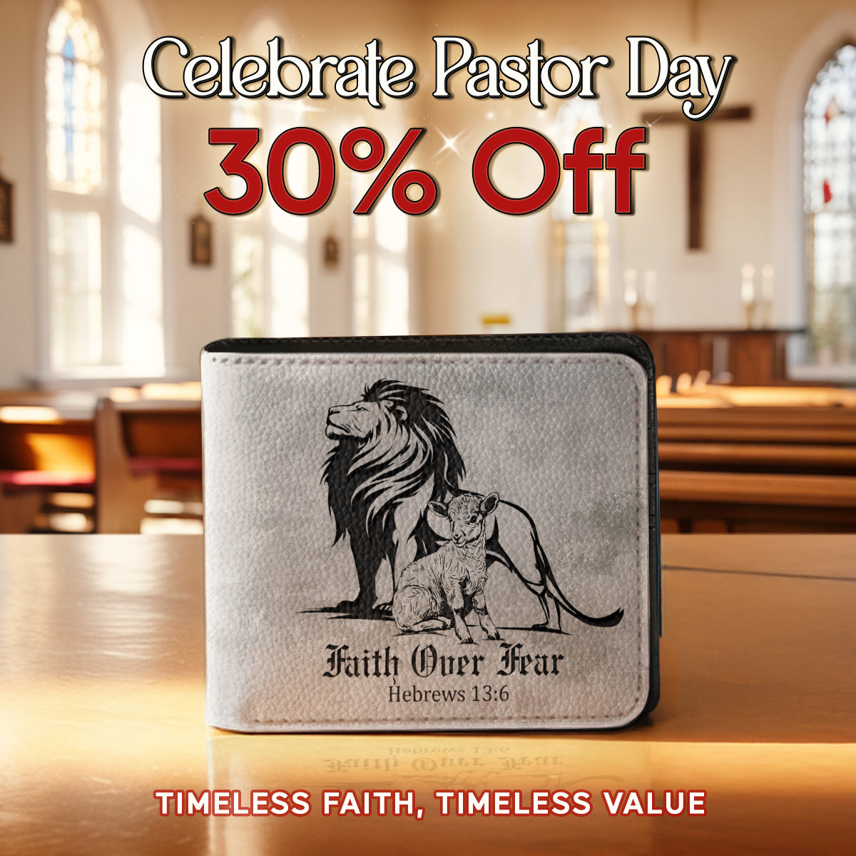 ShiningFaith Courage & Grace Men's Wallet