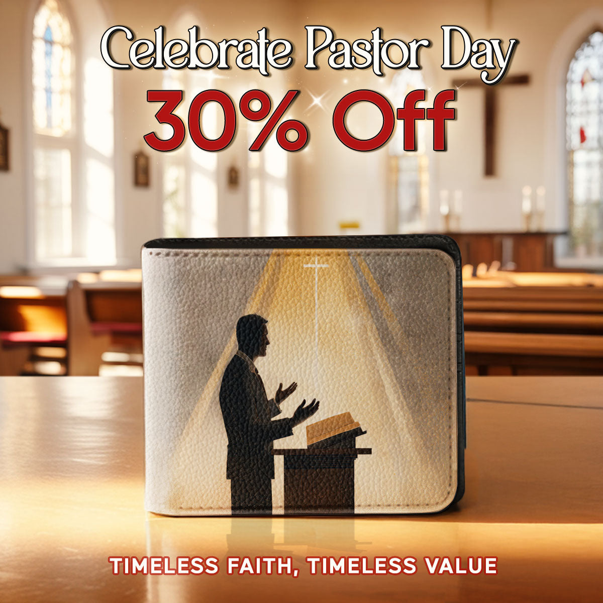 ShiningFaith The Pastor’s Light Men's Wallet